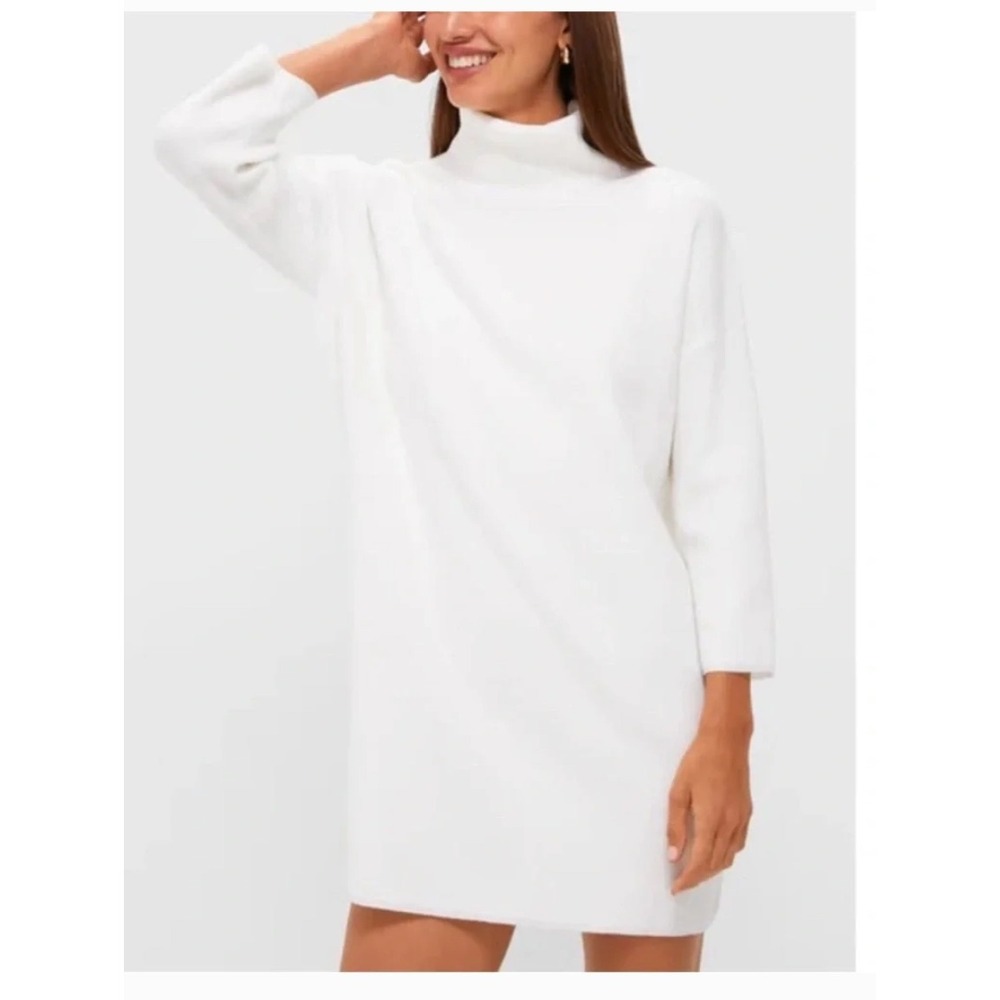 Pomander Place Vivianne Dress Women Small Winter White Minimalist Quiet Luxury